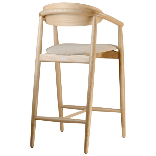 Полубарный стул Lovko Mamont semi-soft Натуральный ясень/Magenta 13-3