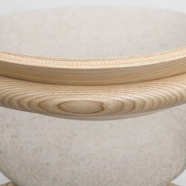 Полубарный стул Lovko Mamont semi-soft Натуральный ясень/Magenta 13-10