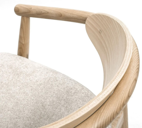 Полубарный стул Lovko Mamont semi-soft Натуральный ясень/Magenta 13-9