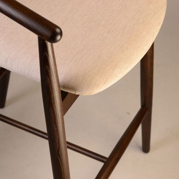 Напівбарний стілець Lovko Mamont semi-soft Темний горіх/superior 02-4