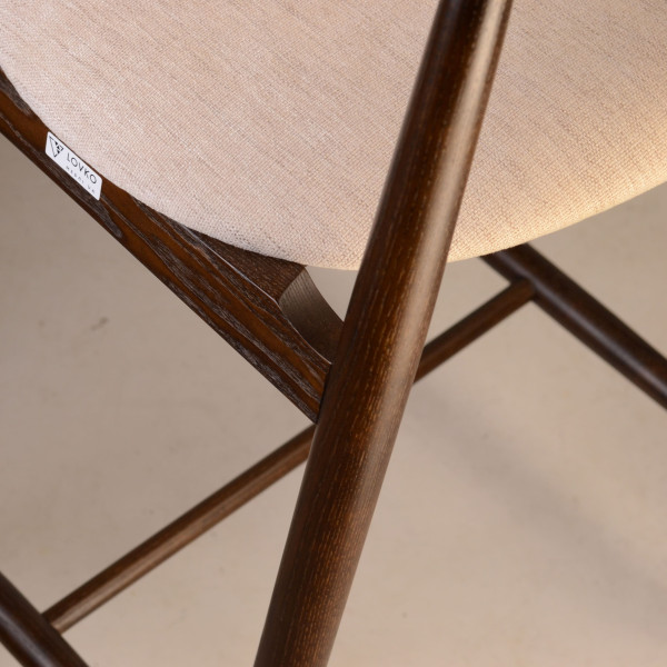 Напівбарний стілець Lovko Mamont semi-soft Темний горіх/superior 02-6