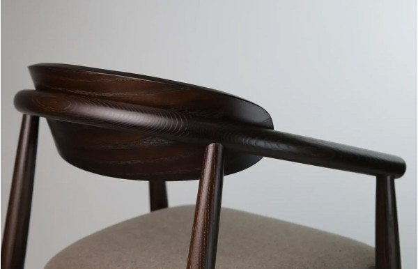 Полубарный стул Lovko Mamont semi-soft Темный орех/Austin 03-11