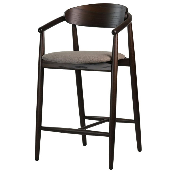 Полубарный стул Lovko Mamont semi-soft Темный орех/Austin 03-1