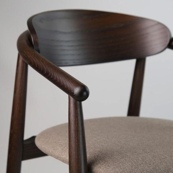 Полубарный стул Lovko Mamont semi-soft Темный орех/Austin 03-8