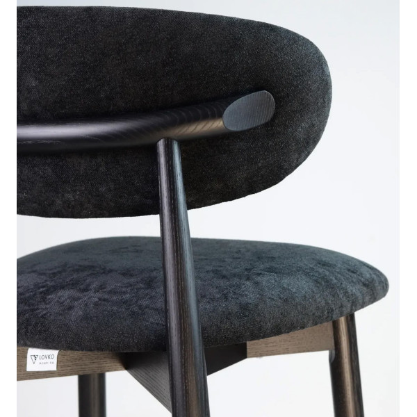 Полубарный стул Lovko Panda New Черный/Hevia 207.21-6