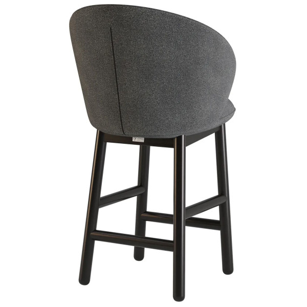 Полубарный стул Lovko Stitch Черный/Node 19-3