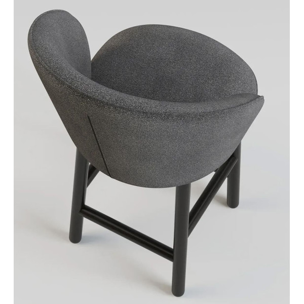 Полубарный стул Lovko Stitch Черный/Node 19-4