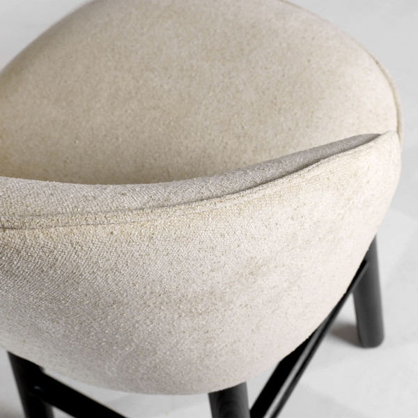 Напівбарний стілець Lovko Stitch Чорний/бежевий Magenta 13-9