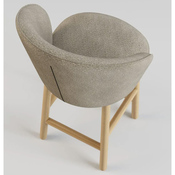 Напівбарний стілець Lovko Stitch Натуральний ясен/Node 07-4