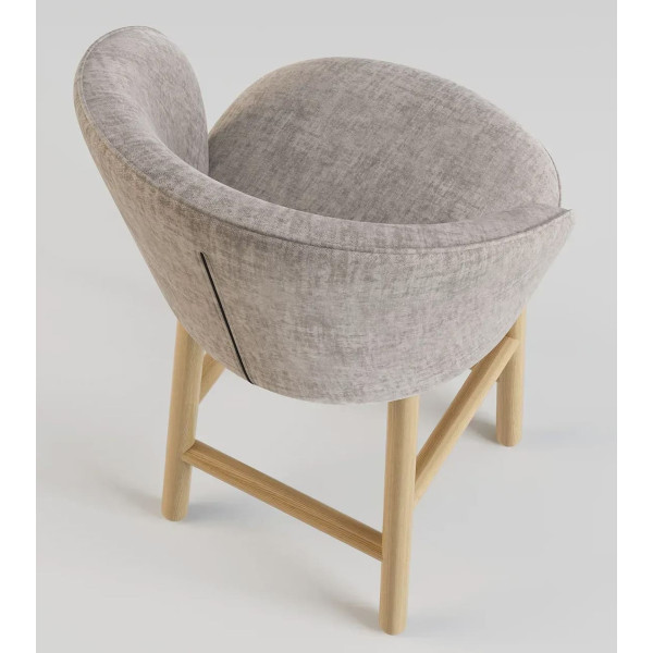 Напівбарний стілець Lovko Stitch Натуральний ясен/Vouge 14-4