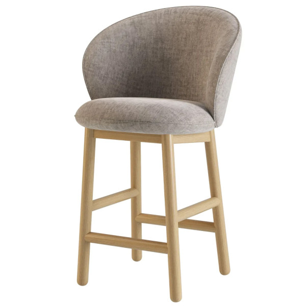 Напівбарний стілець Lovko Stitch Натуральний ясен/Vouge 14-2