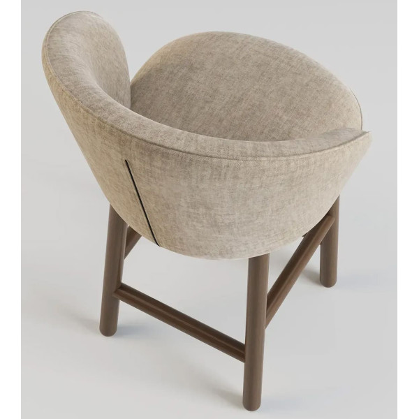 Напівбарний стілець Lovko Stitch Темний горіх/Vouge 02-4