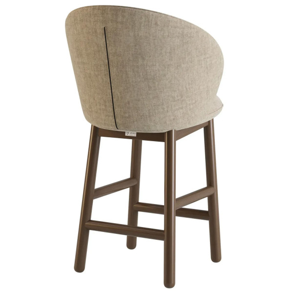 Напівбарний стілець Lovko Stitch Темний горіх/Vouge 02-3