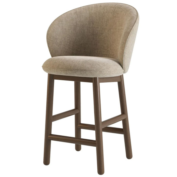 Напівбарний стілець Lovko Stitch Темний горіх/Vouge 02-2