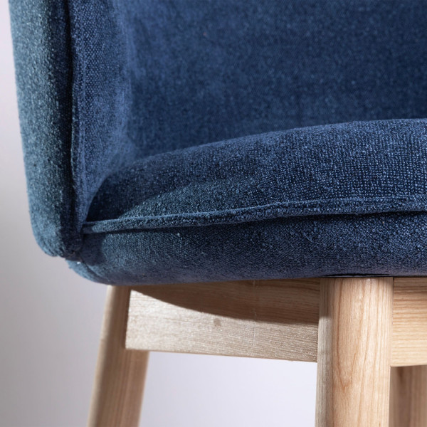 Барный стул Lovko Stitch Натуральный ясень/синий Magenta 06-7