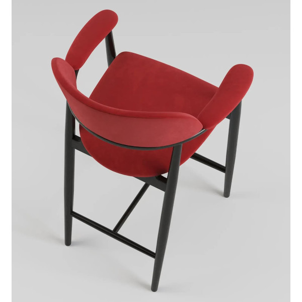 Полубарный стул Lovko Terra Черный/Galileo 256-7