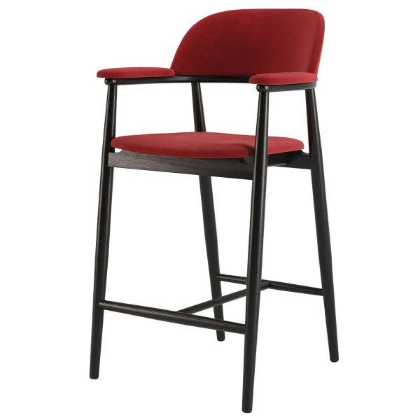 Полубарный стул Lovko Terra Черный/Galileo 256-1