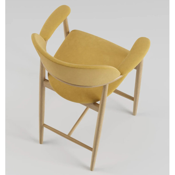 Полубарный стул Lovko Terra Натуральный ясень/Venus Velvet 2936-7