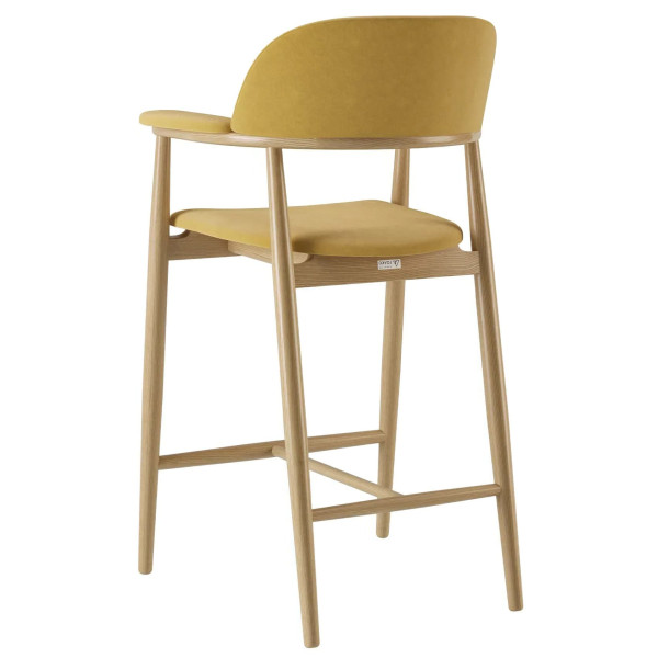 Полубарный стул Lovko Terra Натуральный ясень/Venus Velvet 2936-6