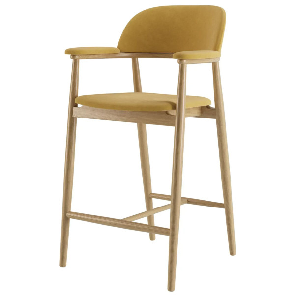 Полубарный стул Lovko Terra Натуральный ясень/Venus Velvet 2936-1