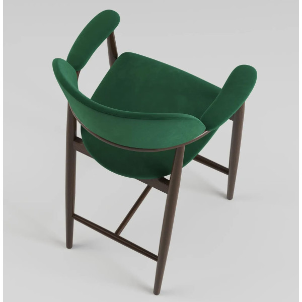 Полубарный стул Lovko Terra Темный орех/Venus Velvet 2940-7