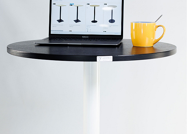 Барный стол Lovko Soul light bar d-60 Белый/черный-3