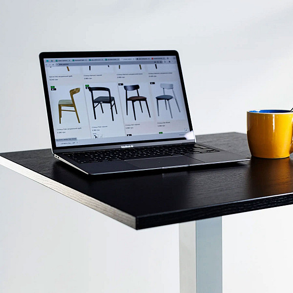 Барный стол Lovko Tetra light bar Белый/черный 60х60 см-4