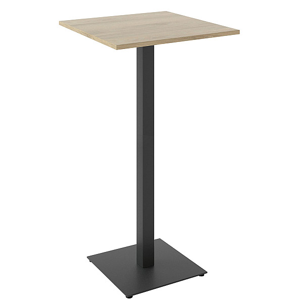 Барный стол Lovko Tetra light bar Черный/дуб 60х60 см-0