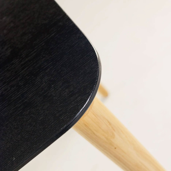 Стол обеденный Lovko Dan Черный/натуральный дуб 80х80 см-8