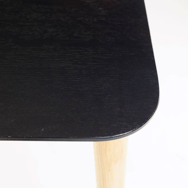 Стол обеденный Lovko Dan Черный/натуральный дуб 80х80 см-9