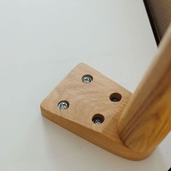 Стол обеденный Lovko Dan Черный/натуральный дуб 80х80 см-10