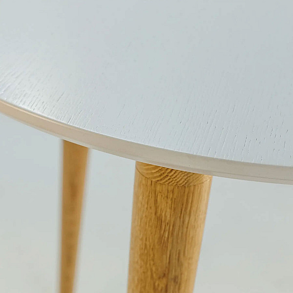 Стол обеденный Lovko Dan d-70 Белый/натуральный-6