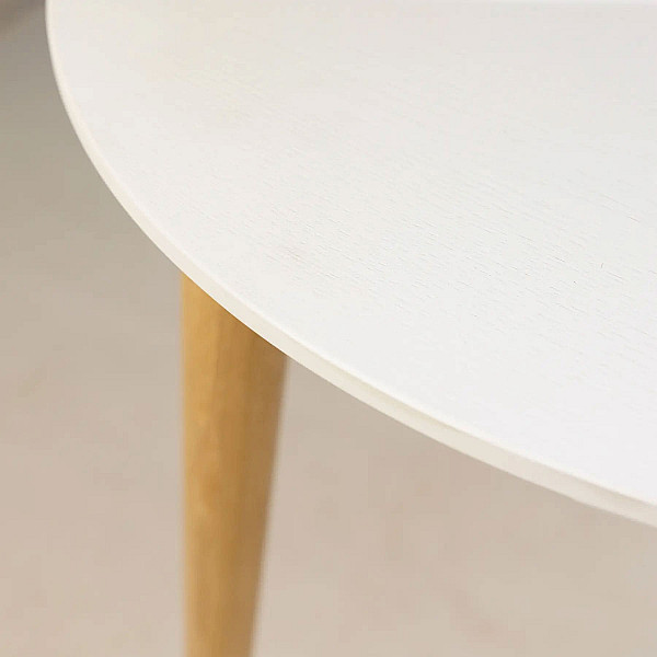 Стол обеденный Lovko Dan d-70 Белый/натуральный-5