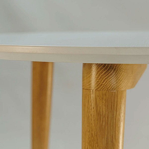 Стол обеденный Lovko Dan d-70 Белый/натуральный-4