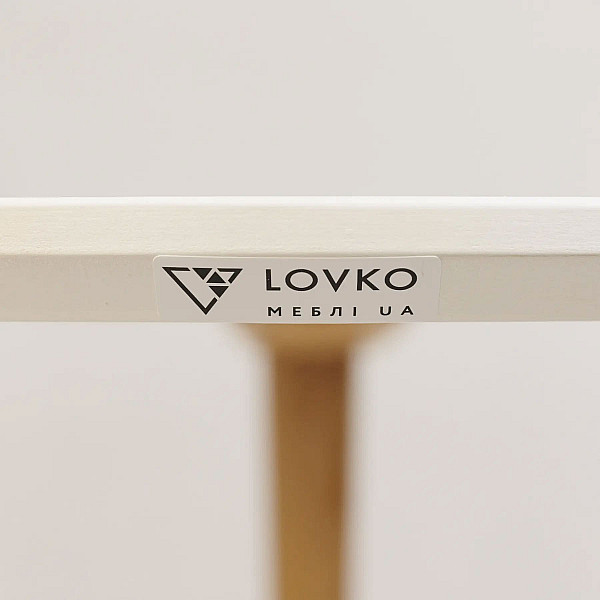 Стол обеденный Lovko Dan d-70 Белый/натуральный-3