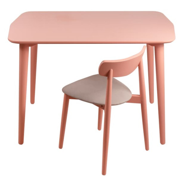 Стіл обідній Lovko Dan 75 Бежево-червоний МДФ-2