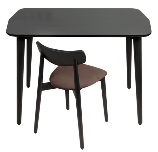 Стіл обідній Lovko Dan 75 Чорний МДФ-1