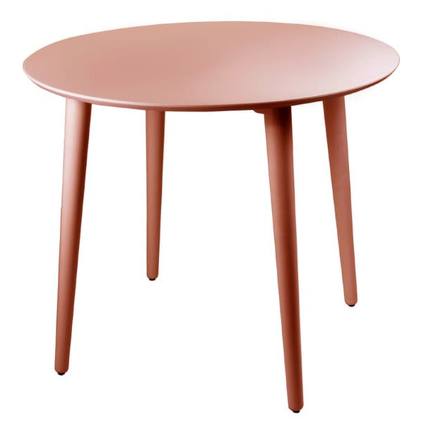 Обідній стіл Lovko Dan d-90 Бежево-червоний МДФ-0