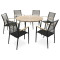 Комплект садовой мебели Di Volio Acona 6+1 Черный/бежевый-7-thumb