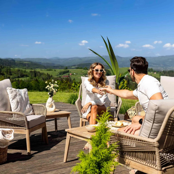 Комплект садовой мебели Di Volio Akaia Бежевый-4