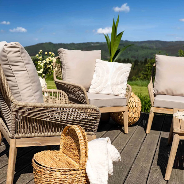 Комплект садовой мебели Di Volio Akaia Бежевый-11