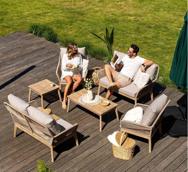 Комплект садовой мебели Di Volio Akaia Бежевый-0