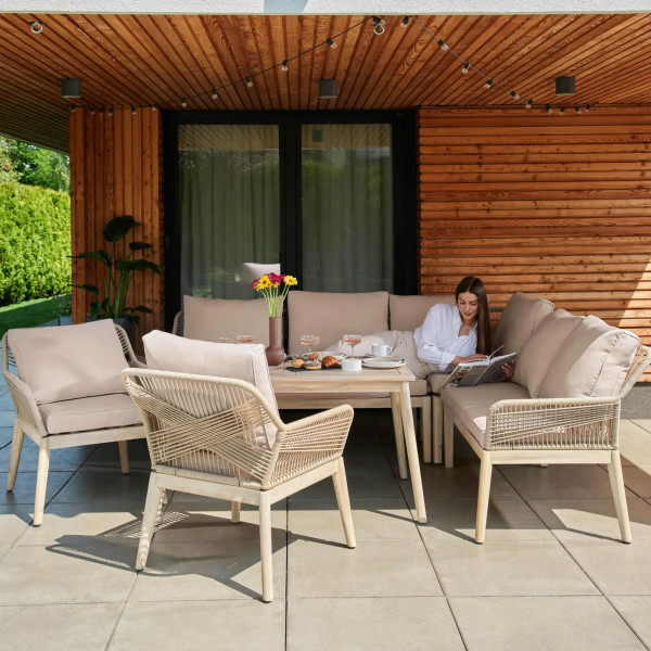 Комплект садових меблів Di Volio Albenga Бежевий-2