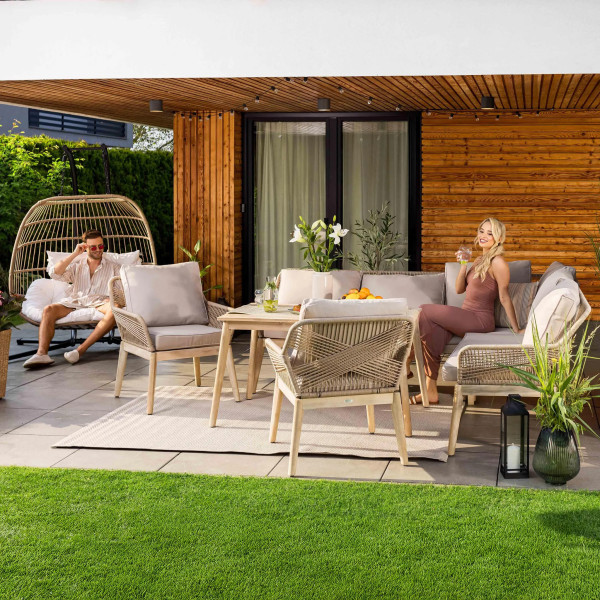 Комплект садових меблів Di Volio Albenga Бежевий-4