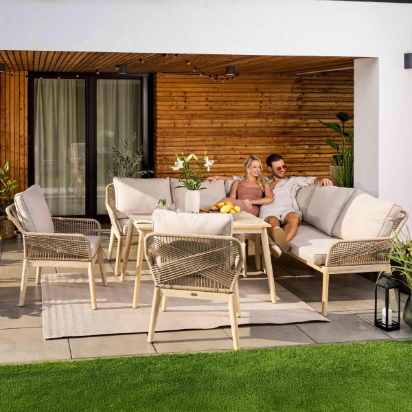 Комплект садових меблів Di Volio Albenga Бежевий-5