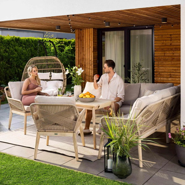 Комплект садових меблів Di Volio Albenga Бежевий-7