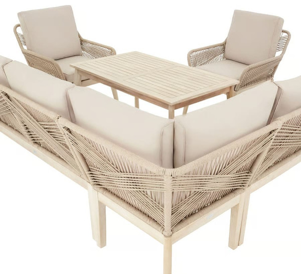 Комплект садових меблів Di Volio Albenga Бежевий-16