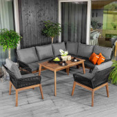 Комплект садових меблів Di Volio Albenga Чорний