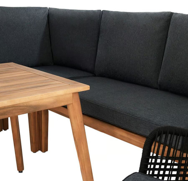 Комплект садових меблів Di Volio Albenga Чорний-13