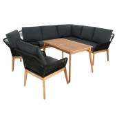 Комплект садовой мебели Di Volio Albenga Черный